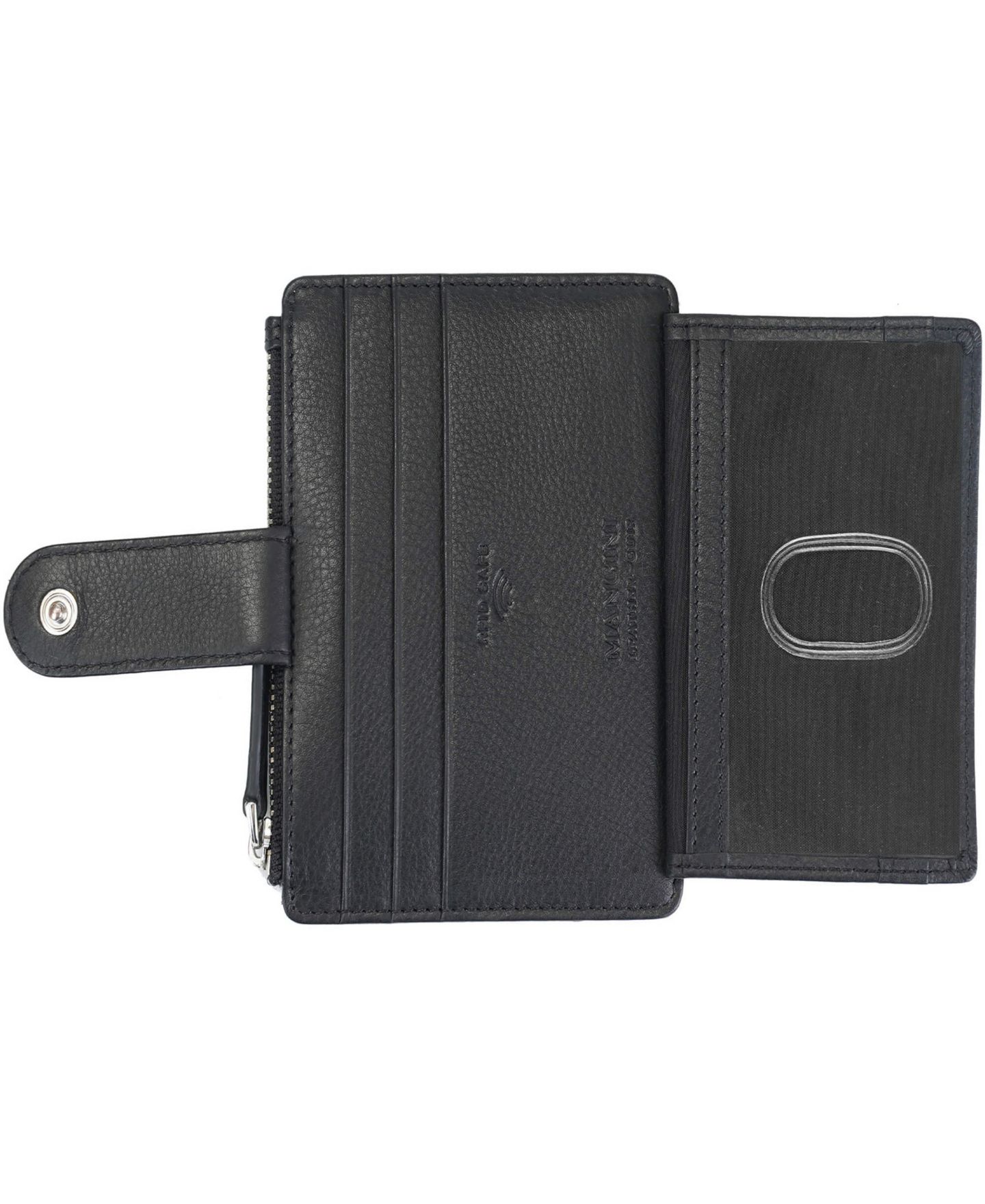 Женский кошелёк-картхолдер Mancini Croco2 с RFID-защитой, цвет: Коричневый — фото 10