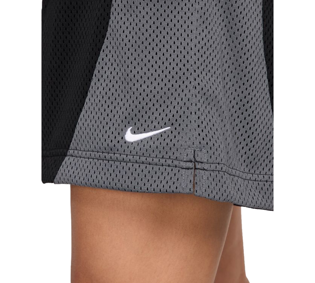 Nike Women's Essential Dri-fit Mesh Basketball Shorts In Black,iron Grey,white