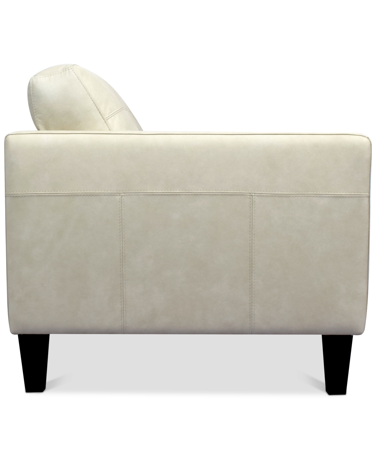 Macy's Pezley Leather Arm Chair, Created For  In Cream