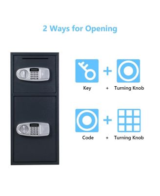 2 Doors Digital Safe Box