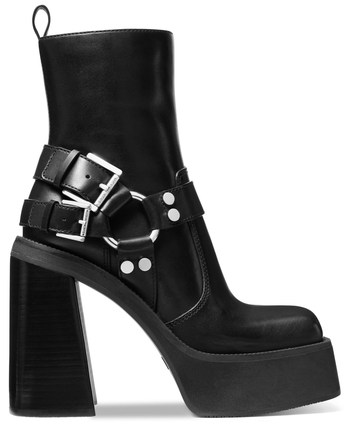 Michael Michael Kors Women's Crosby Leather Moto Booties