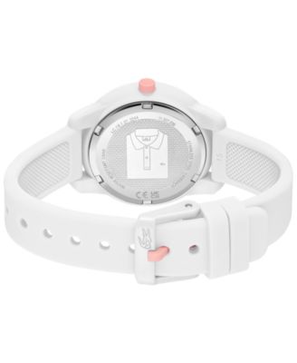 Kids Mini Tennis White Silicone Strap Watch 34.5mm