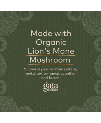 Organic Lion's Mane Mushroom - Brain and Nerve Support Supplement to Help Maintain Neurological Health - with Organic Lion's Mane Mushrooms - 40 Liquid Phyto-Capsules (40-Day Supply)
