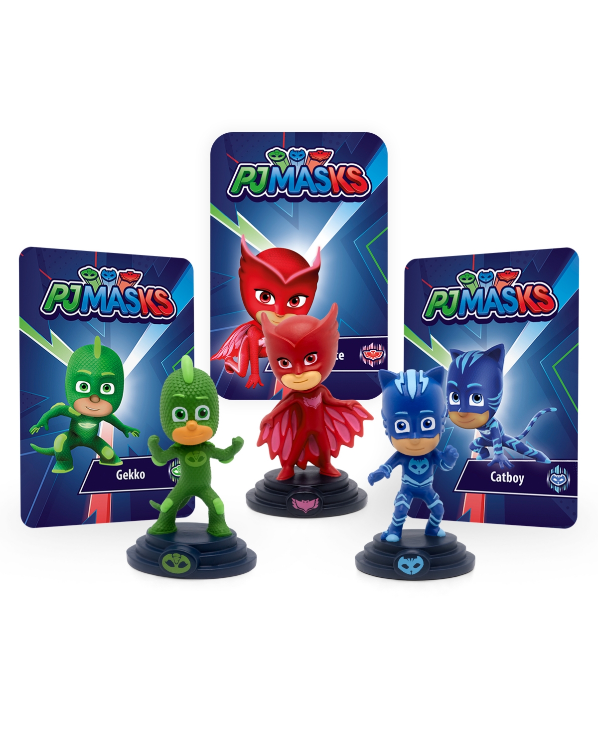 TONIES PJ MASKS CATBOY, OWLETTE, AND GEKKO AUDIO FIGURINES 