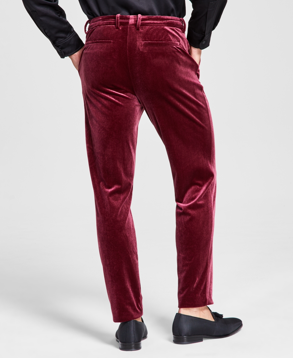 TINSEL MEN'S VELVET DRESS PANTS 
