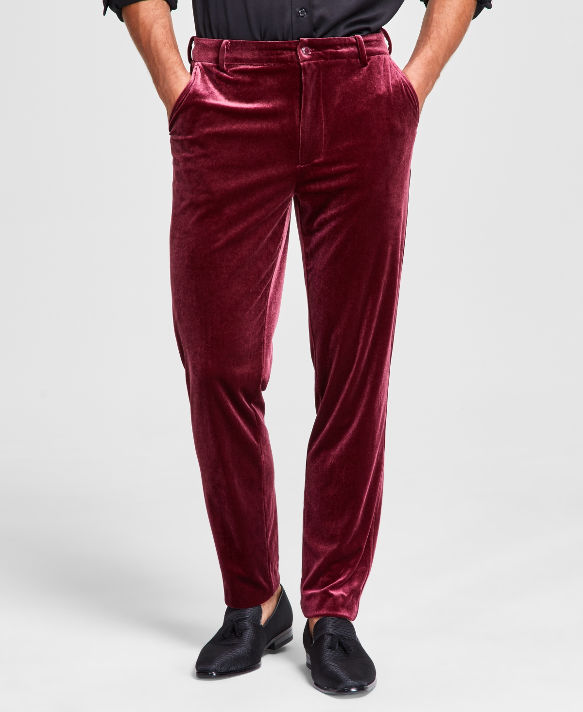 TINSEL MEN'S VELVET DRESS PANTS 