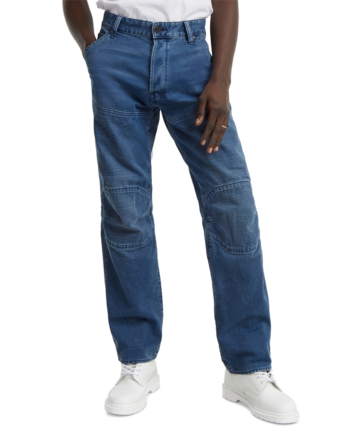 Men's 5620 Seamed Straight-Fit Jeans - Faded Indi