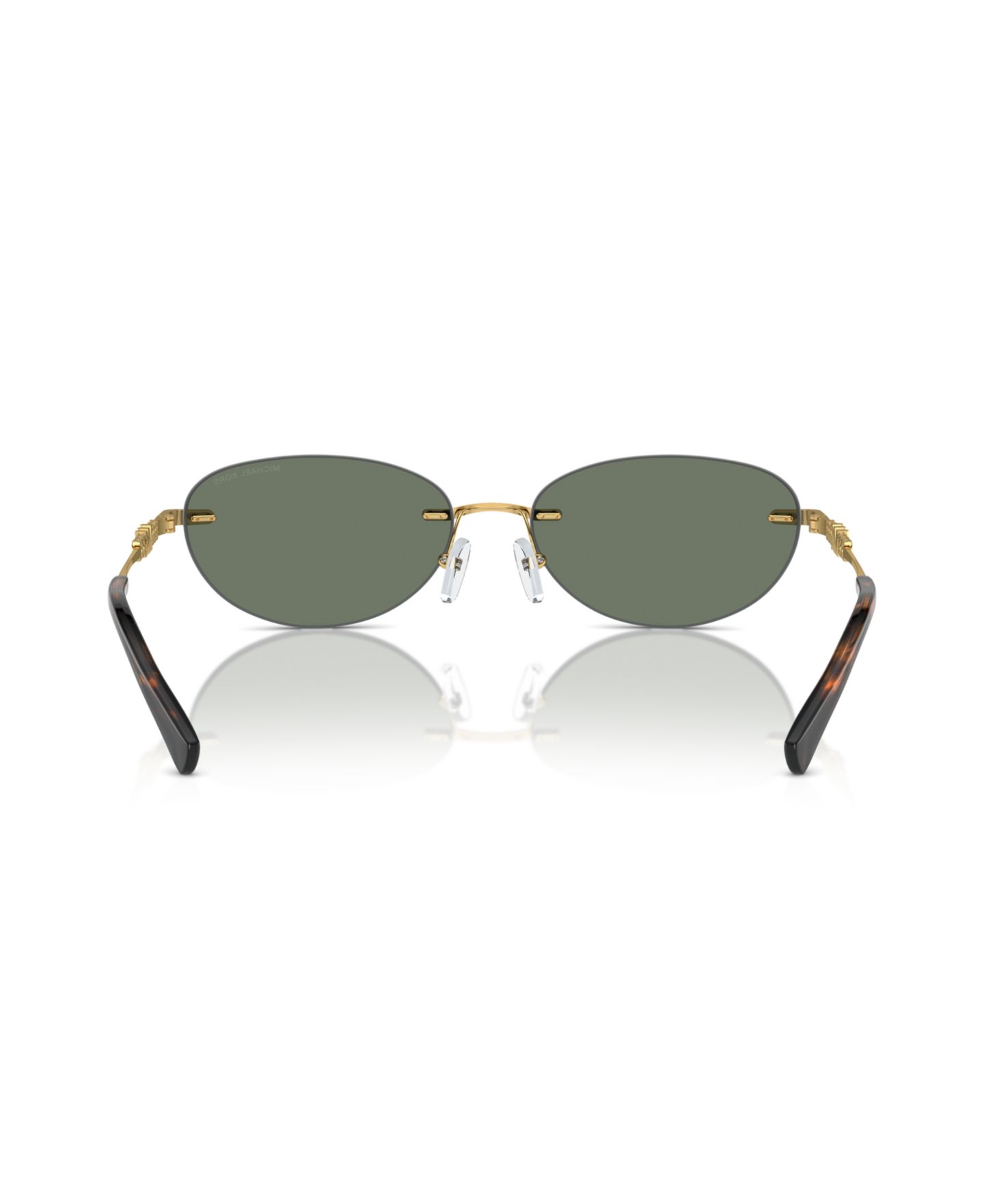 Женские солнцезащитные очки Michael Kors Sunglasses, MK1151, цвет: Зелёный однотонный — фото 2