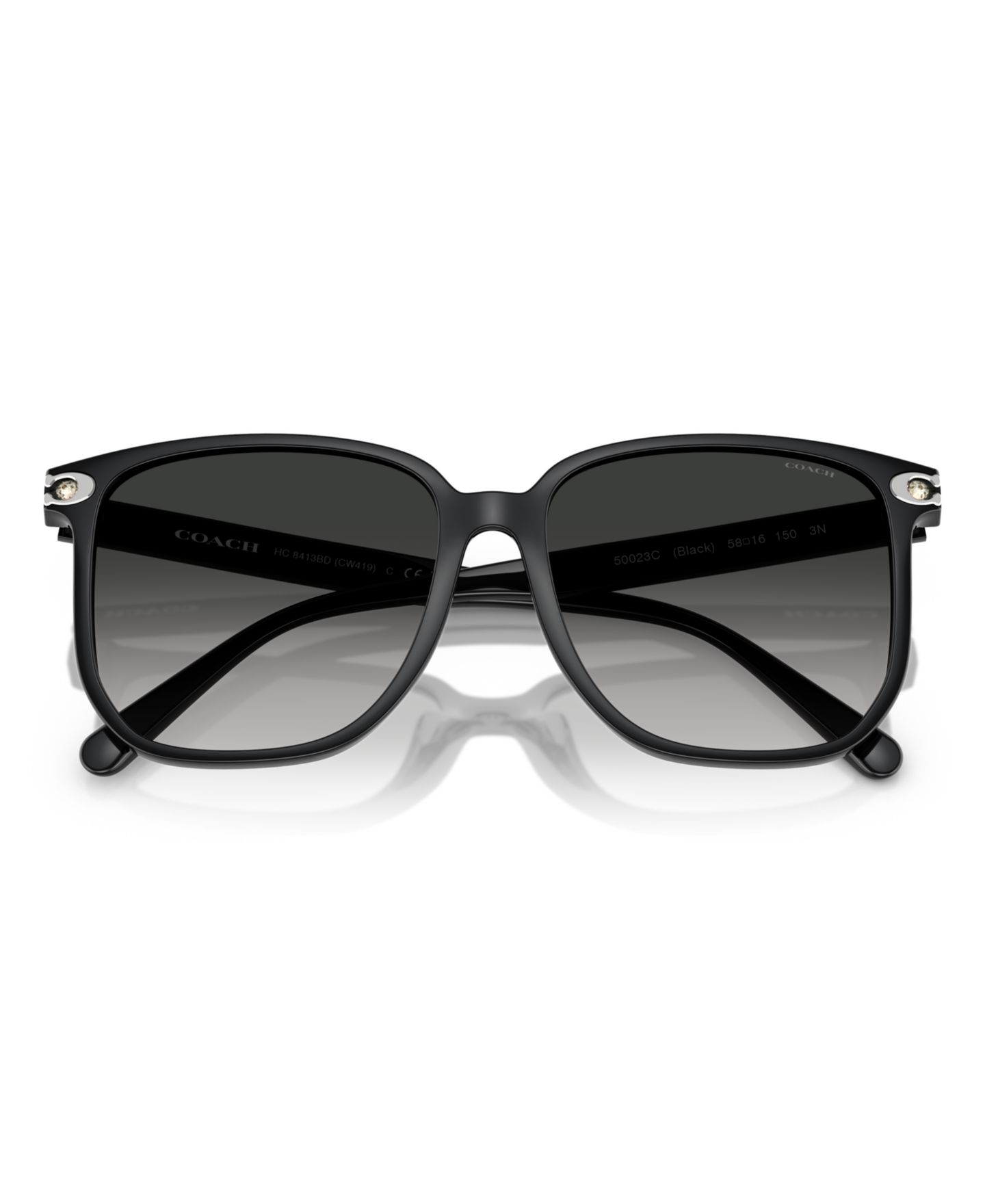 Женские солнцезащитные очки COACH Sunglasses, CW419 HC8413BD, цвет: Чёрный — фото 5