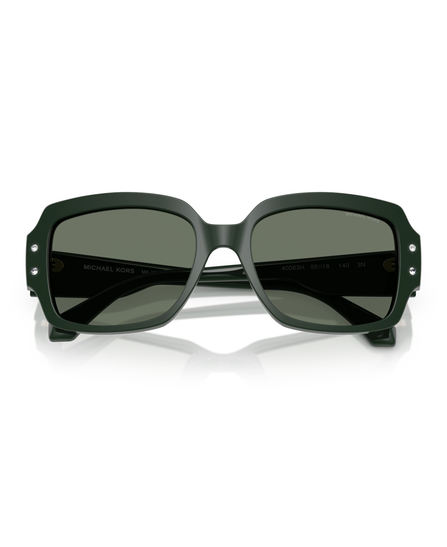 Женские солнцезащитные очки Michael Kors Sunglasses, MK2233B, цвет: Чёрный — фото 9