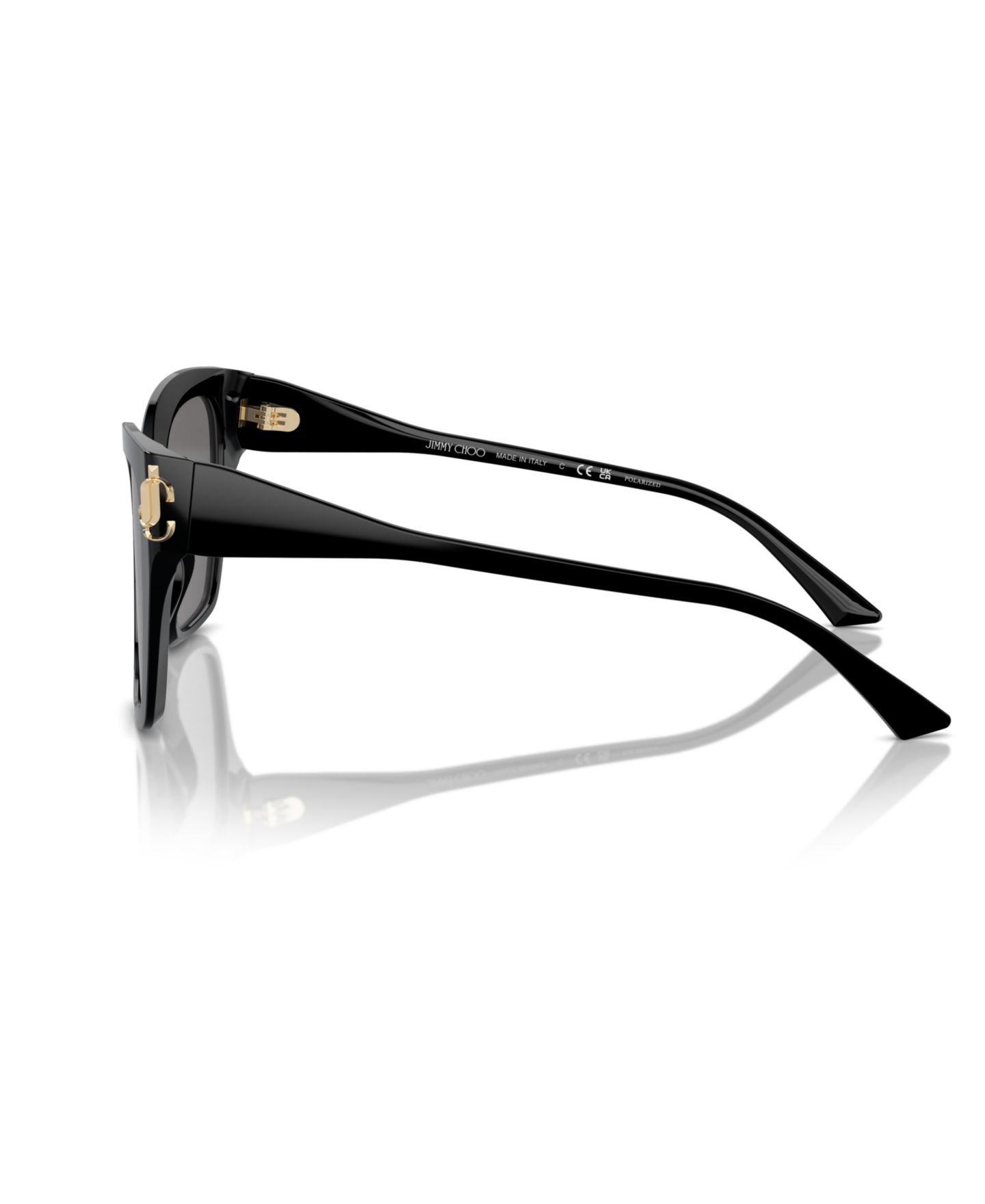 Женские солнцезащитные очки Jimmy Choo Polarized Sunglasses, JC5012, цвет: Чёрный — фото 8