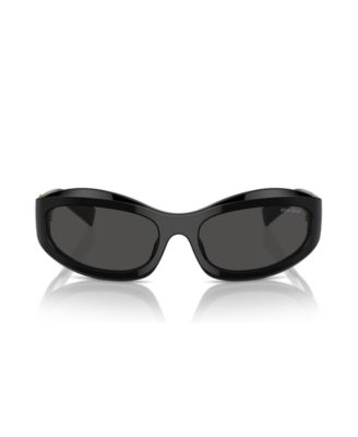 MiuMiu◆レクタングルサングラス ロゴ 洗練 ブラック MU14ZS MU 14ZS Sunglasses - Miu Miu by Prada Authorized Retailer