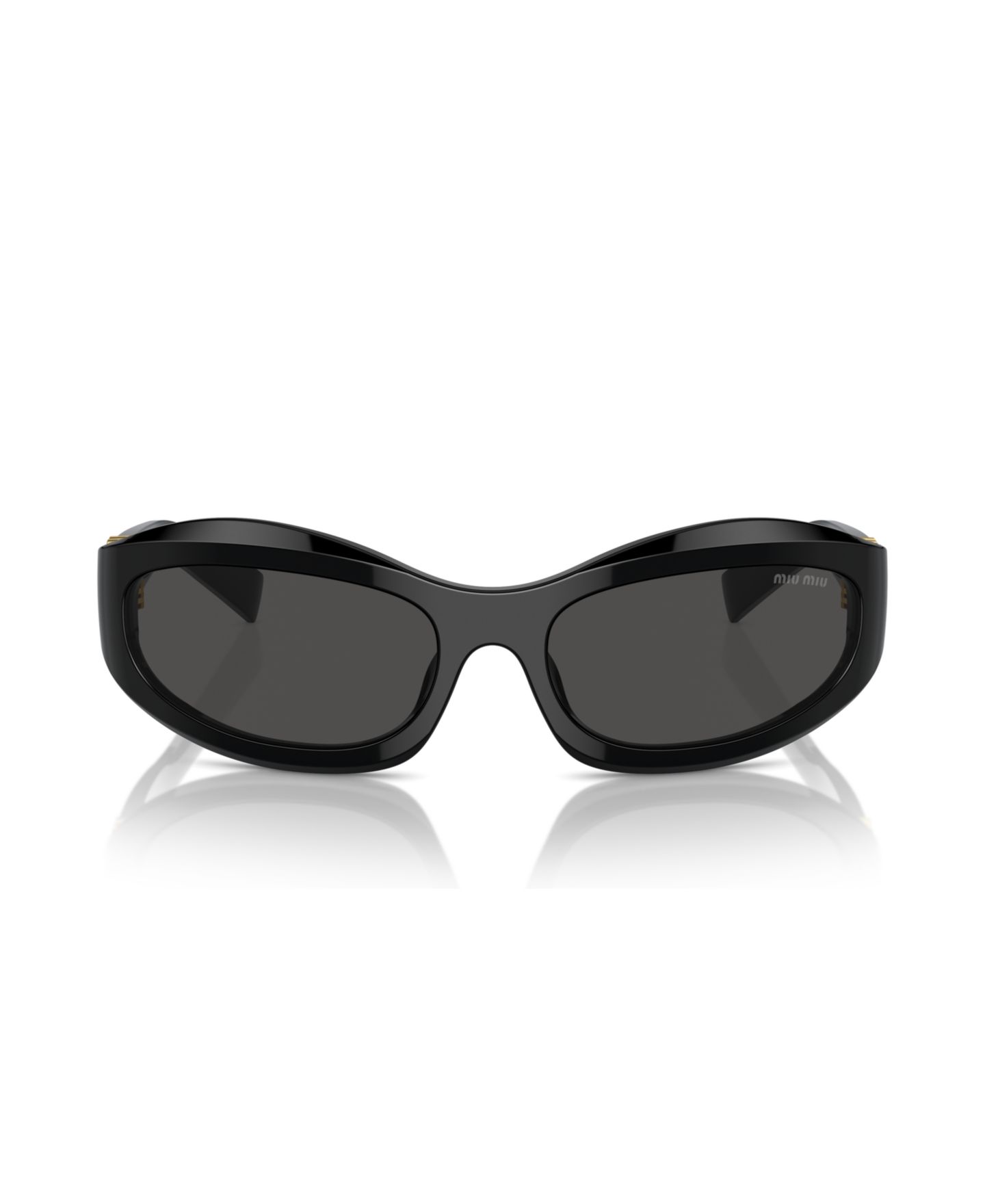 Женские солнцезащитные очки MIU MIU Sunglasses MU 14ZS, цвет: Чёрный — фото 2