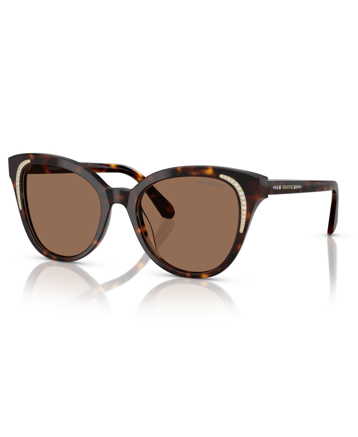 Женские солнцезащитные очки Swarovski Sunglasses SK6031, цвет: Тёмный гавана — фото 1