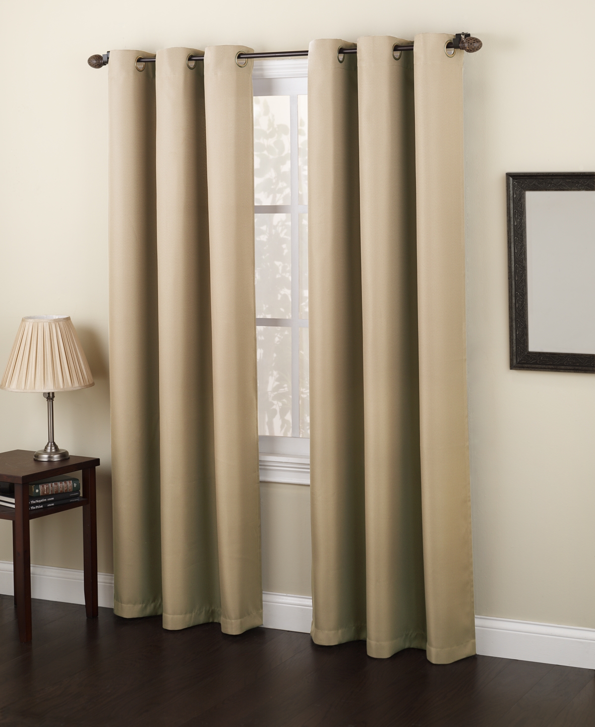 Montego Casual Textured Semi-Sheer Grommet Curtain Panel