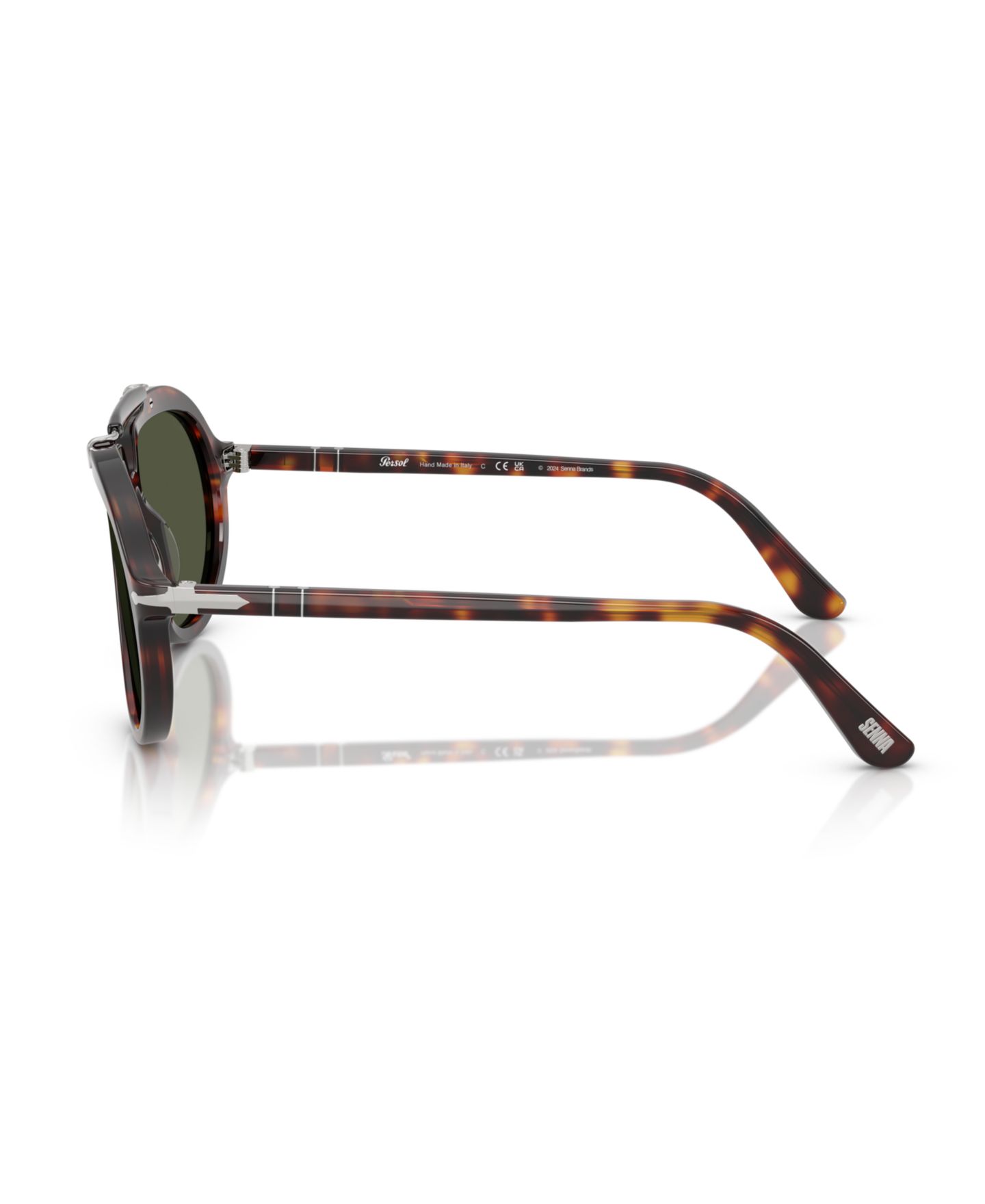 Солнцезащитные очки Persol Unisex Round, PO0202S, цвет: Чёрный — фото 8