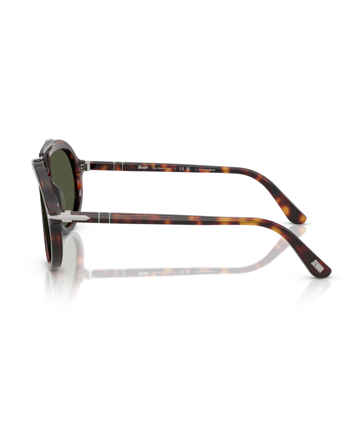 Persol Womens Black Po0202s Pilot-frame Acetate Sunglasses In Havana