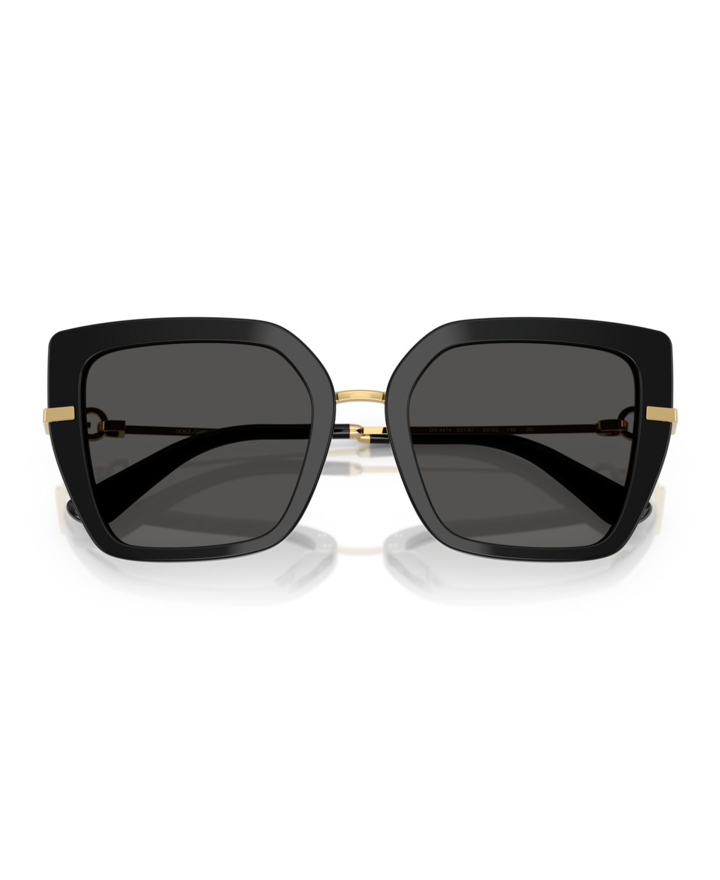 Женские солнцезащитные очки Dolce&Gabbana Sunglasses DG4474, цвет: Чёрный — фото 5