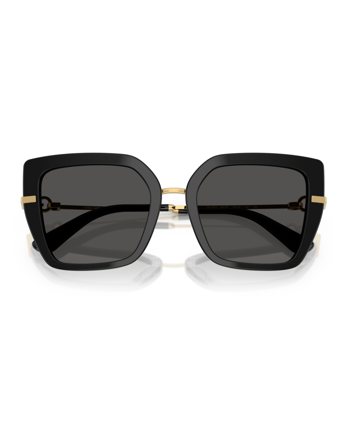 Dolce & Gabbana Womens Black Dg4373 Square-frame Acetate Sunglasses In Black