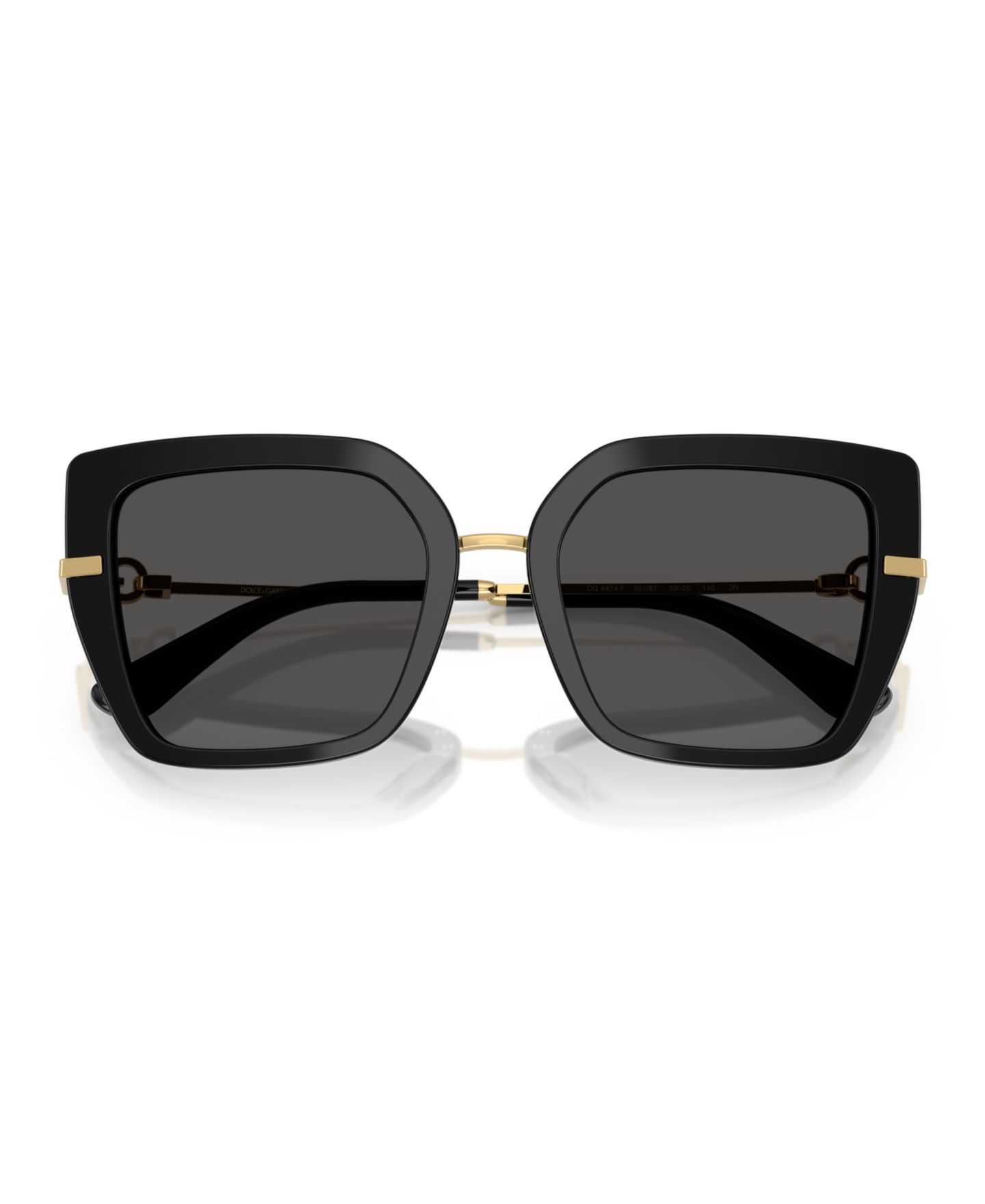 Женские солнцезащитные очки Dolce&Gabbana Sunglasses, DG4474F, цвет: Чёрный — фото 4
