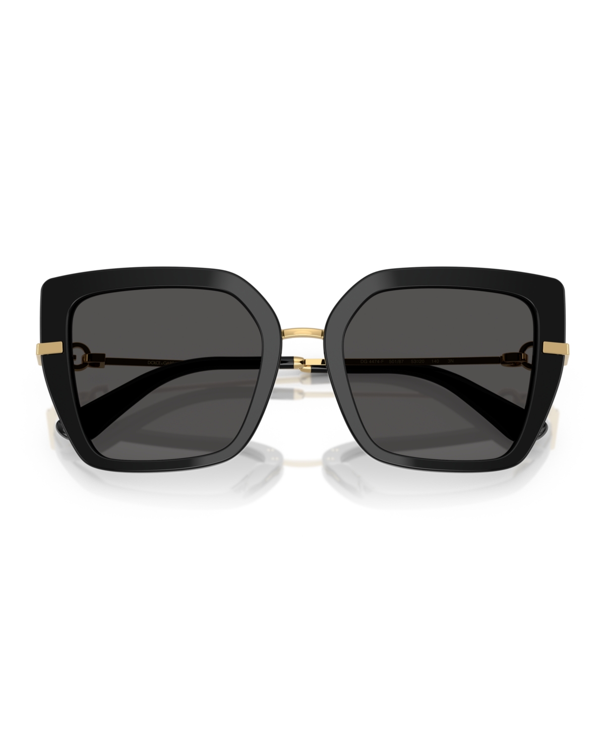 Dolce & Gabbana Womens Black Dg4373 Square-frame Acetate Sunglasses In Black