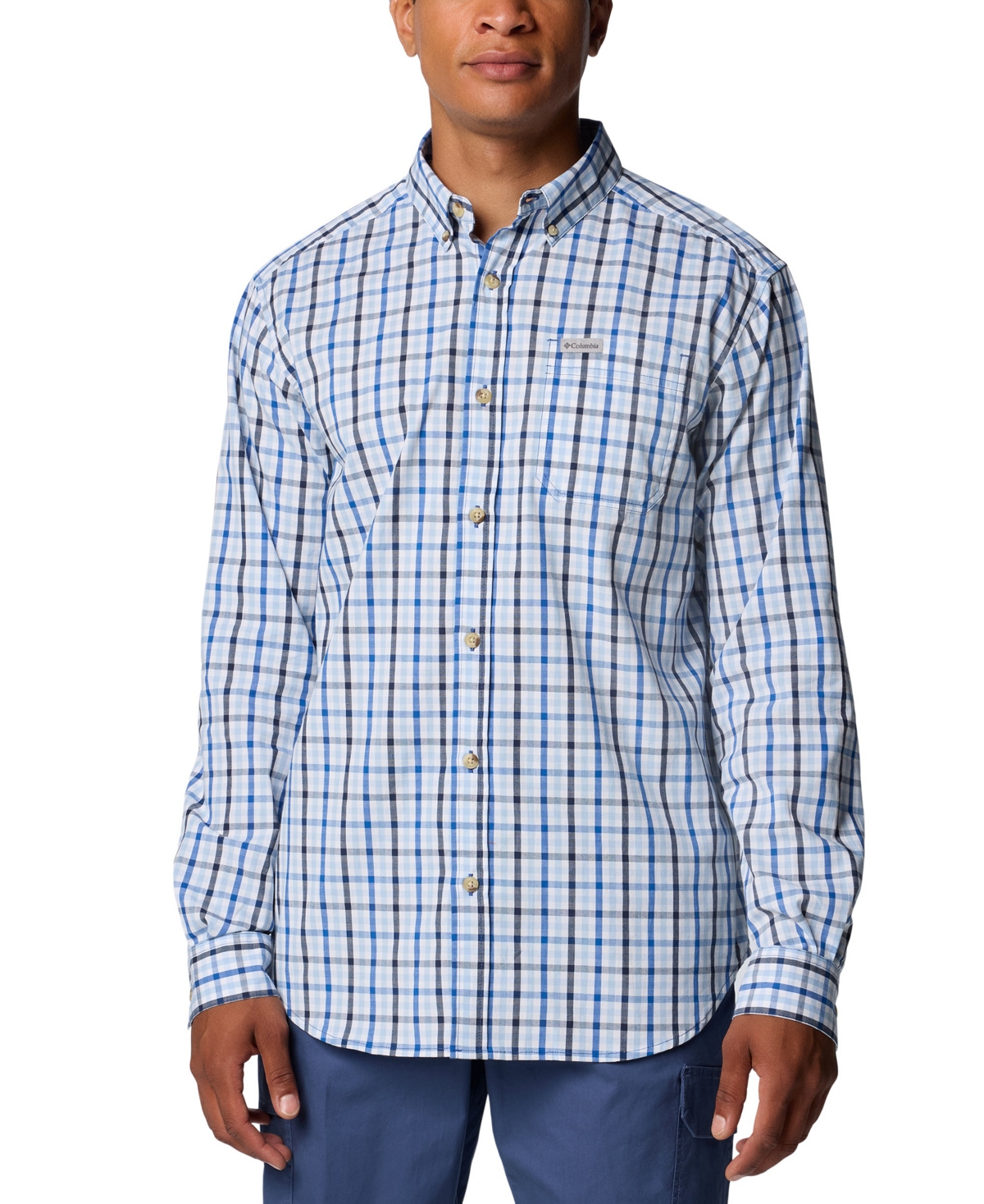 Men's Rapid Rivers Ii Long Sleeve Shirt - Mtn Blue Everyday Gingham
