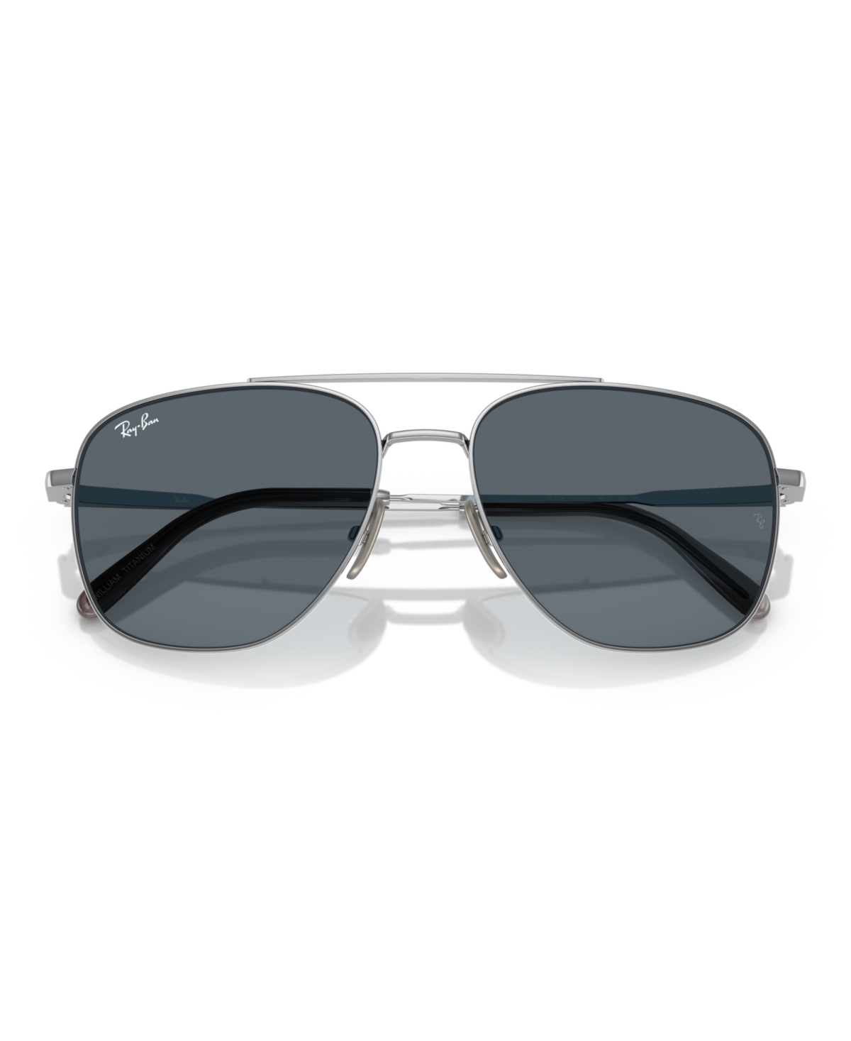 Ray Ban Unisex Sunglasses, William Titanium Rb8097 In Silver