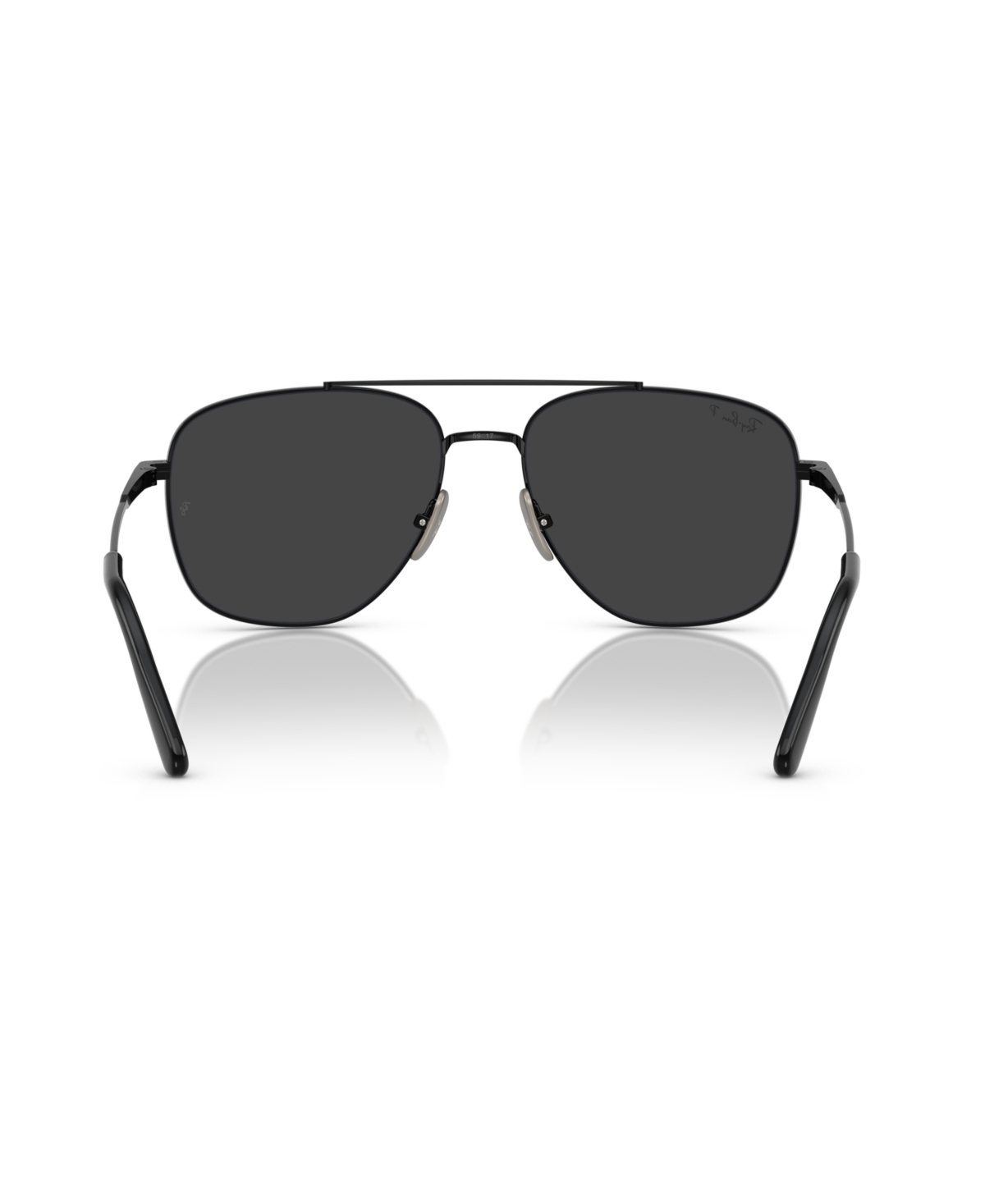 Ray Ban Unisex Polarized Sunglasses, William Titanium Rb8097 In Black