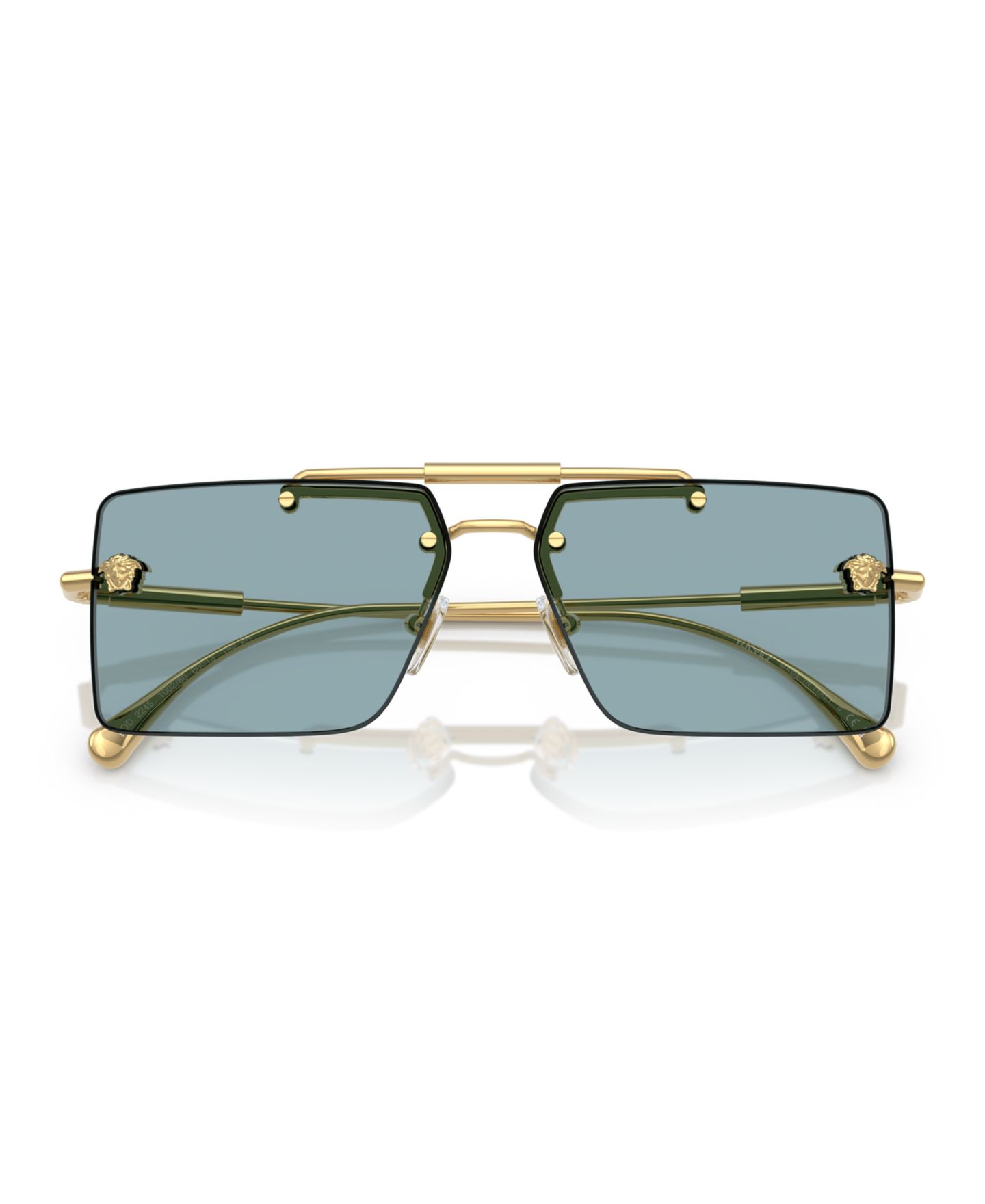 Женские солнцезащитные очки Versace Sunglasses, VE2245, цвет: Золотой, вариант 1 — фото 5