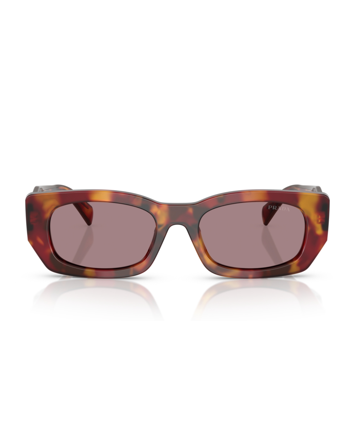 Prada Acetate Prb05s Sunglasses In Poppy Tortoise
