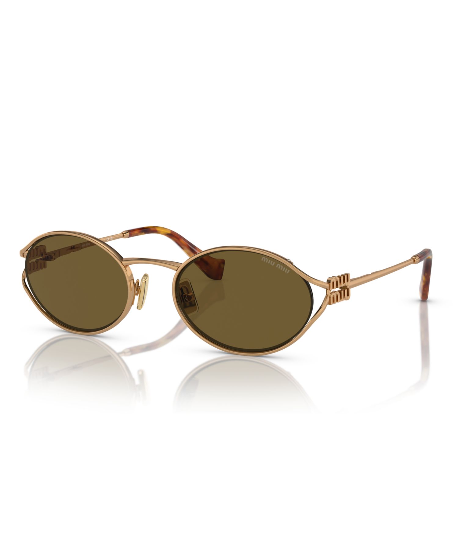 Women's Oval Metal Sunglasses, MU52YS