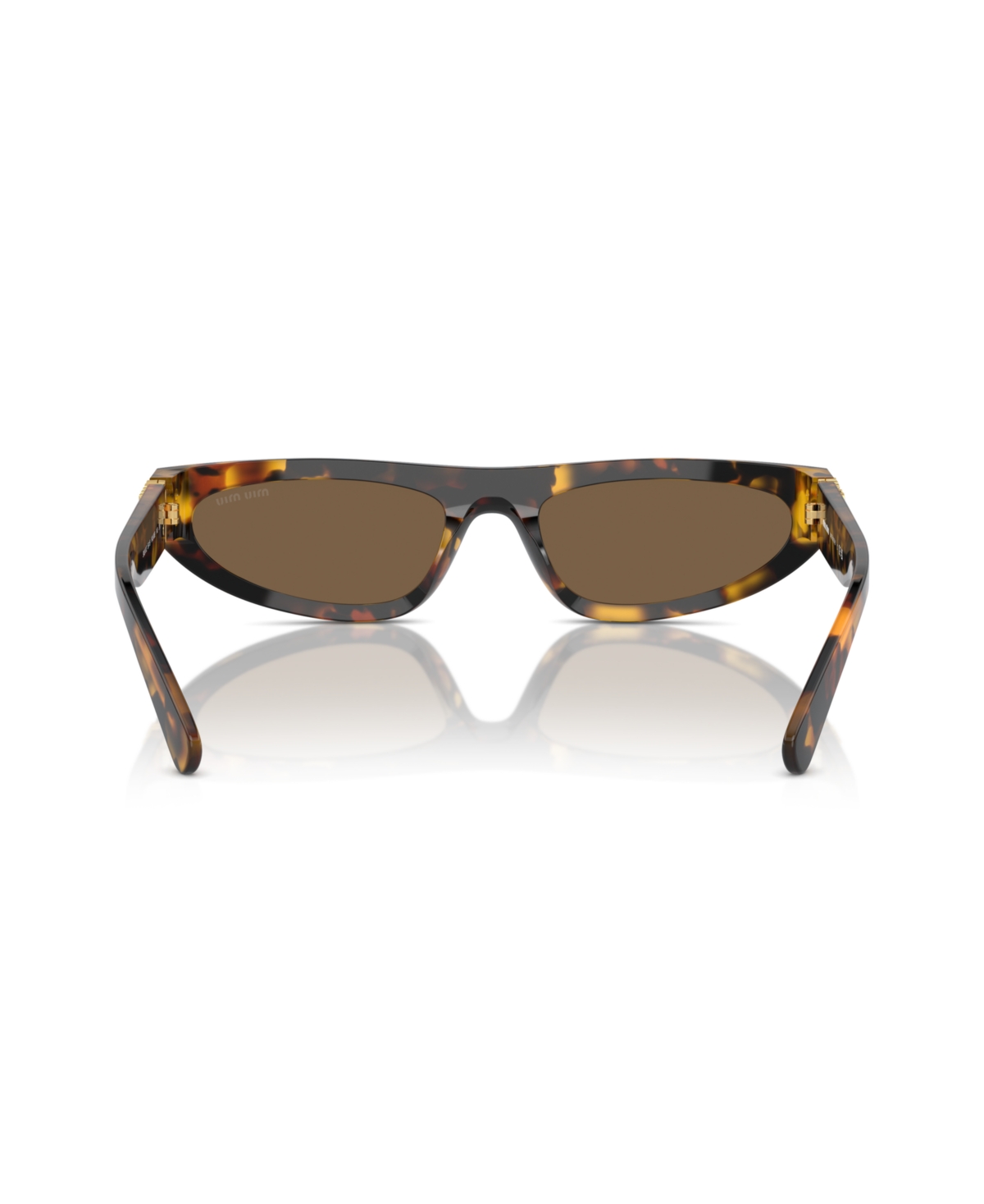 Miu Miu Tortoiseshell-effect Sunglasses In Brown