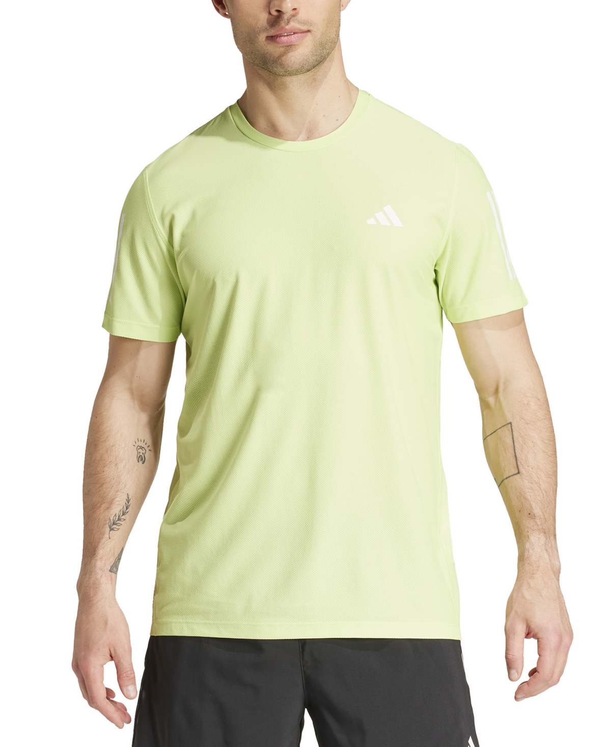 Adidas Originals Adidas Own The Run Aeroready Graphic T-shirt In Pulse Lime