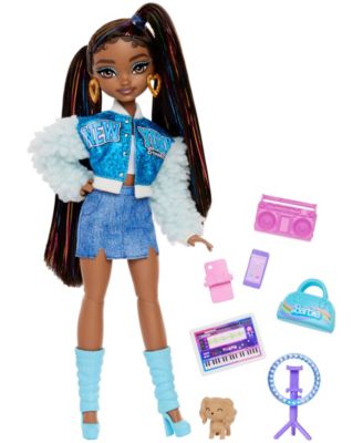 Dream Besties Barbie Brooklyn Fashion Doll with 8 Video Music Themed Accessories