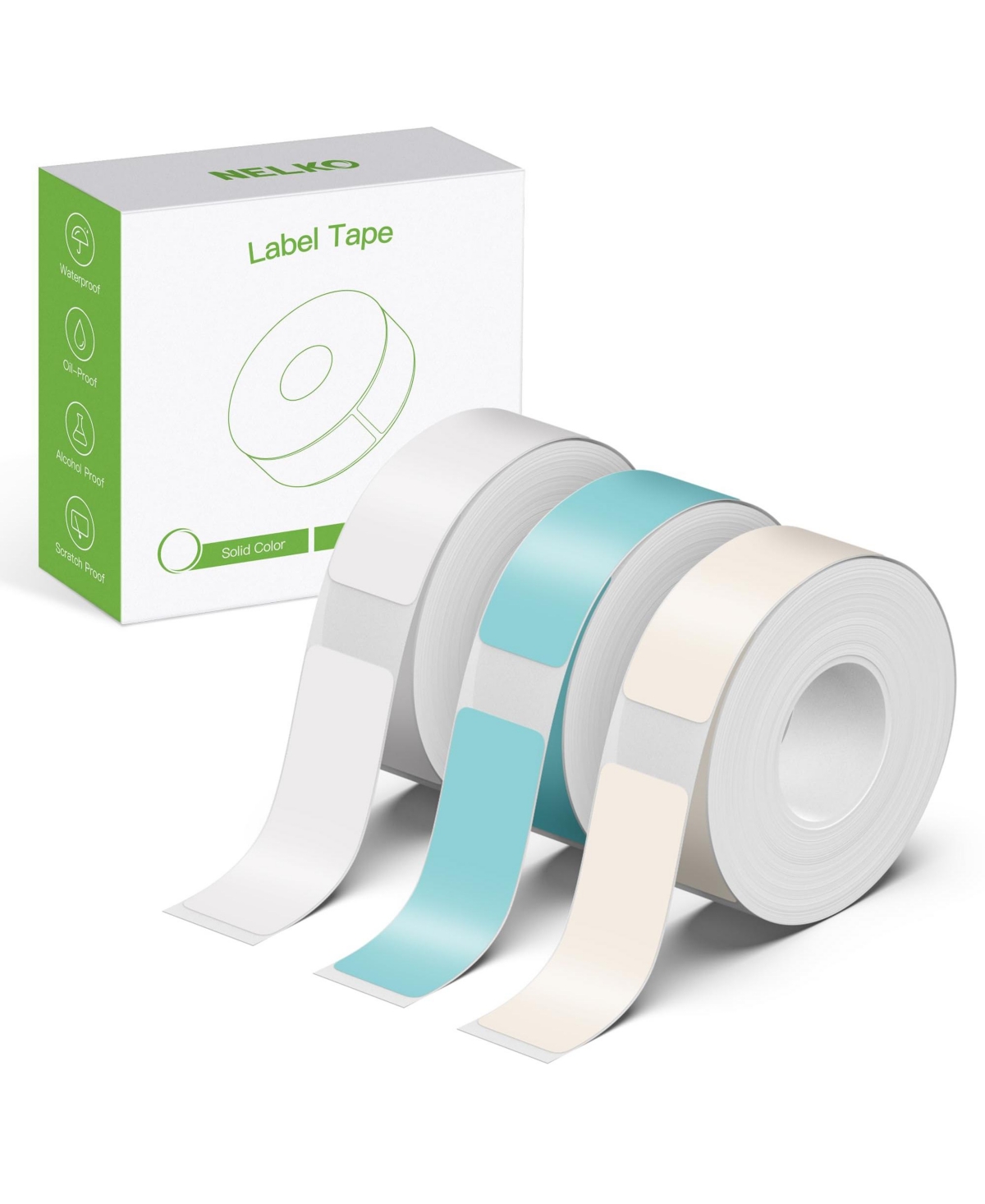 Nelko Genuine P21 Label Maker Tape, Adapted Label Print Paper, 14x40mm (0.55