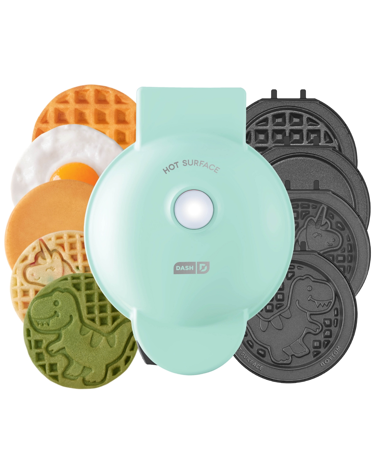 DASH MULTIMAKER WAFFLE & GRIDDLE MINI SYSTEM WITH REMOVABLE PLATES 