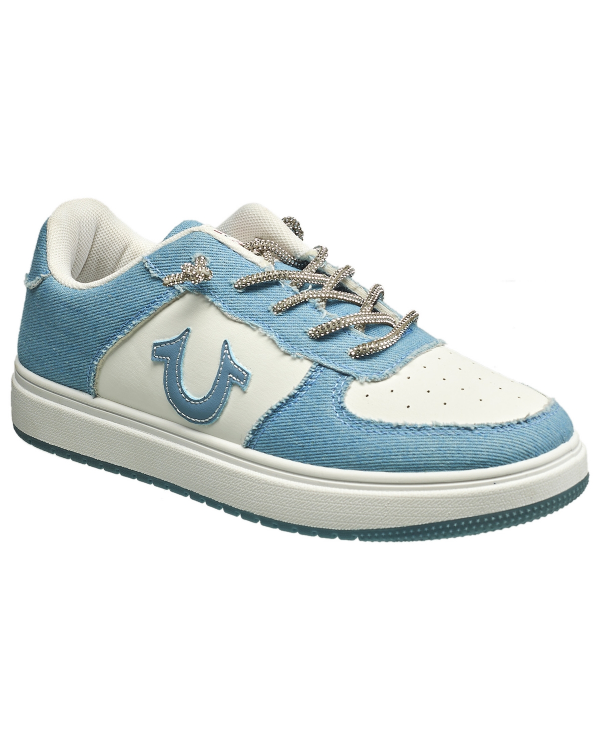 Women's Allison Lace Up Sneaker - Light blue multi