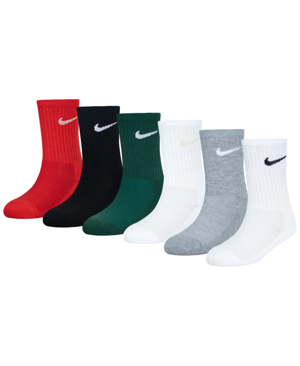 Nike Little Kids Holiday Crew Socks, 6-Pack