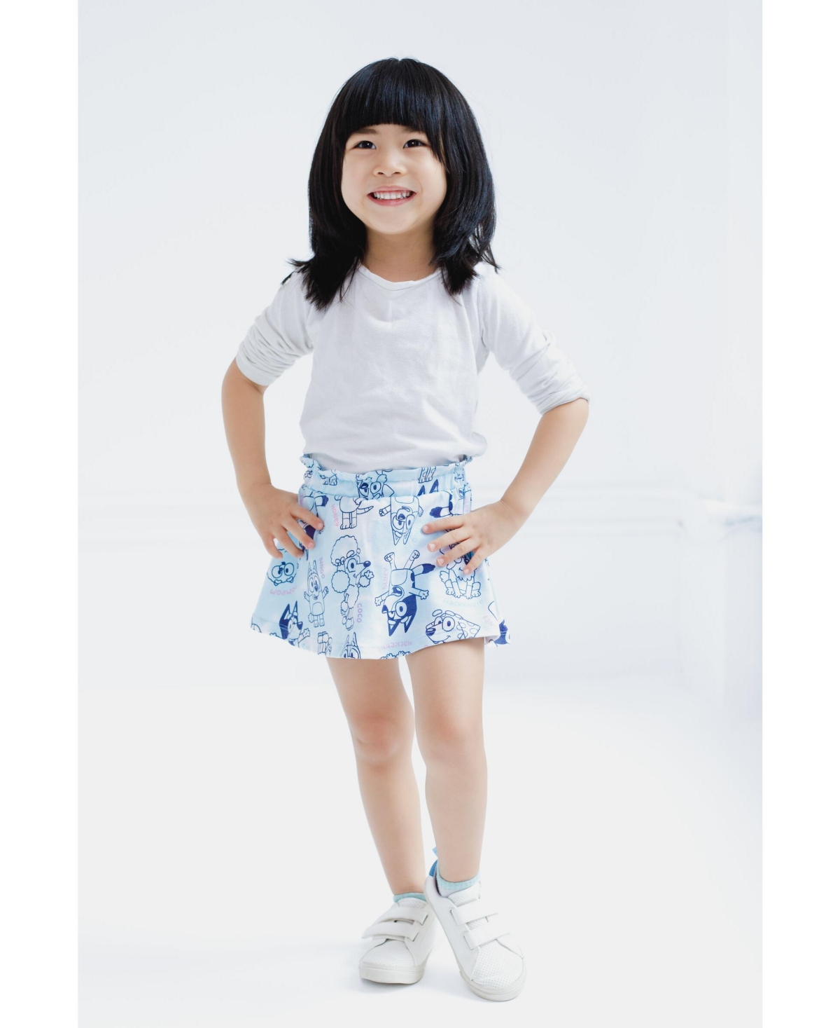 Bluey Girls Floral 2 Pack Skorts to -/ blue