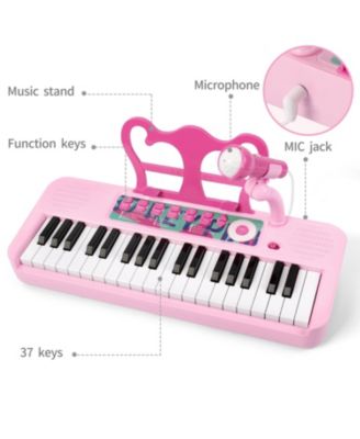 Kid Keyboard Piano, 37 Keys Portable Toddler Keyboard, Multifunction Digital Music Educational Instrument Toy, Electronic Piano for Ages 3+