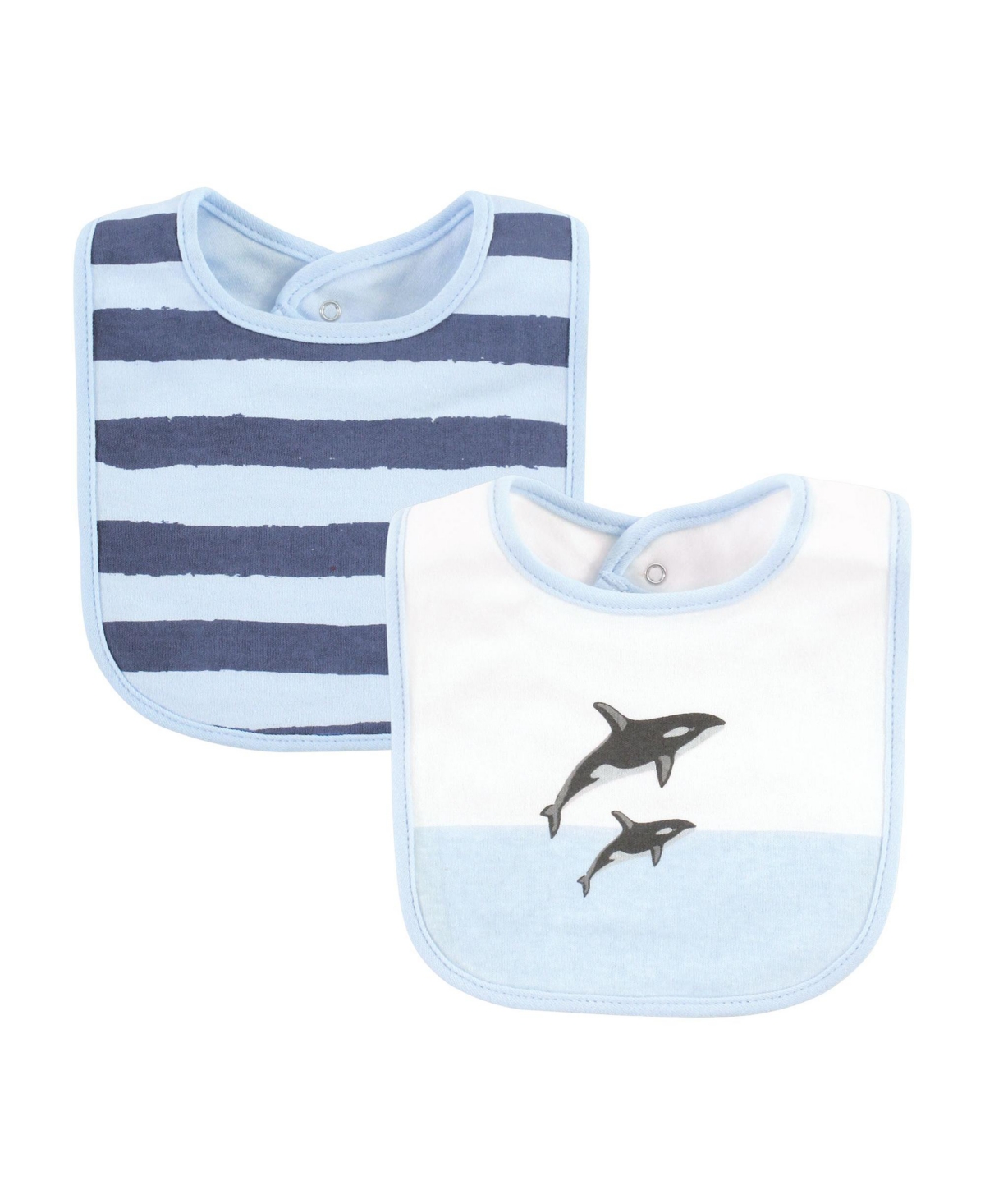 Hudson Baby Boys 10-Piece Soft Interlock Feeding Bib Set