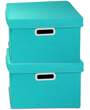 Household Essentials 2-Pc Storage Cube Set with Lids