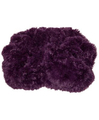 Premium Soft, Fuzzy Solid Faux Long Fur Blanket, Throw