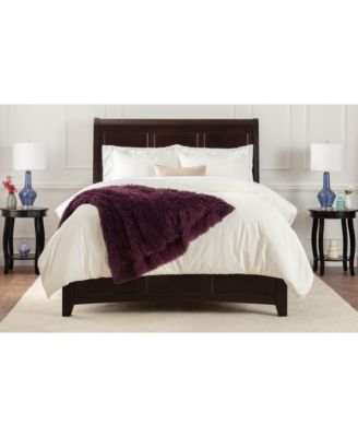 Premium Soft, Fuzzy Solid Faux Long Fur Blanket, Throw