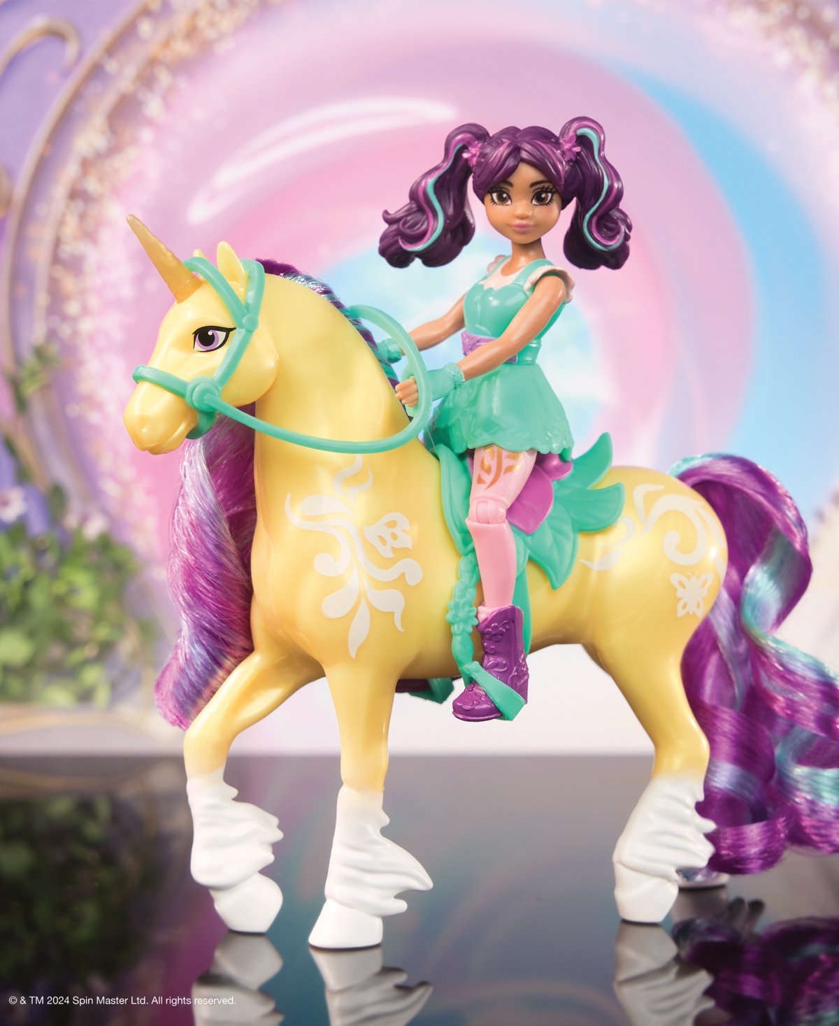UNICORN ACADEMY AVA LEAF SET WITH 2 RIDING ACCESSORIES TOYS 