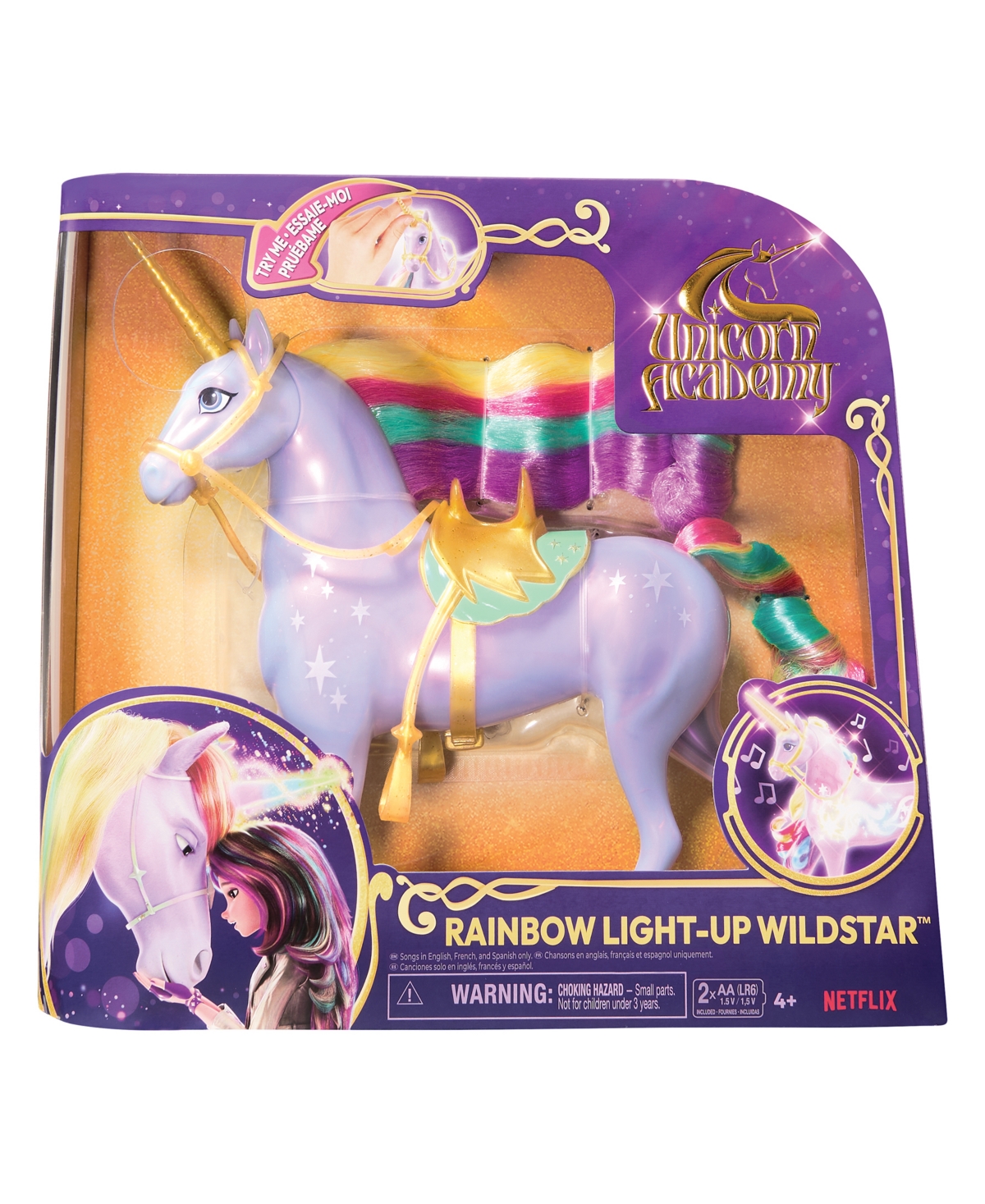 Unicorn Academy Interactive Rainbow Light-up Toys In Multi Color