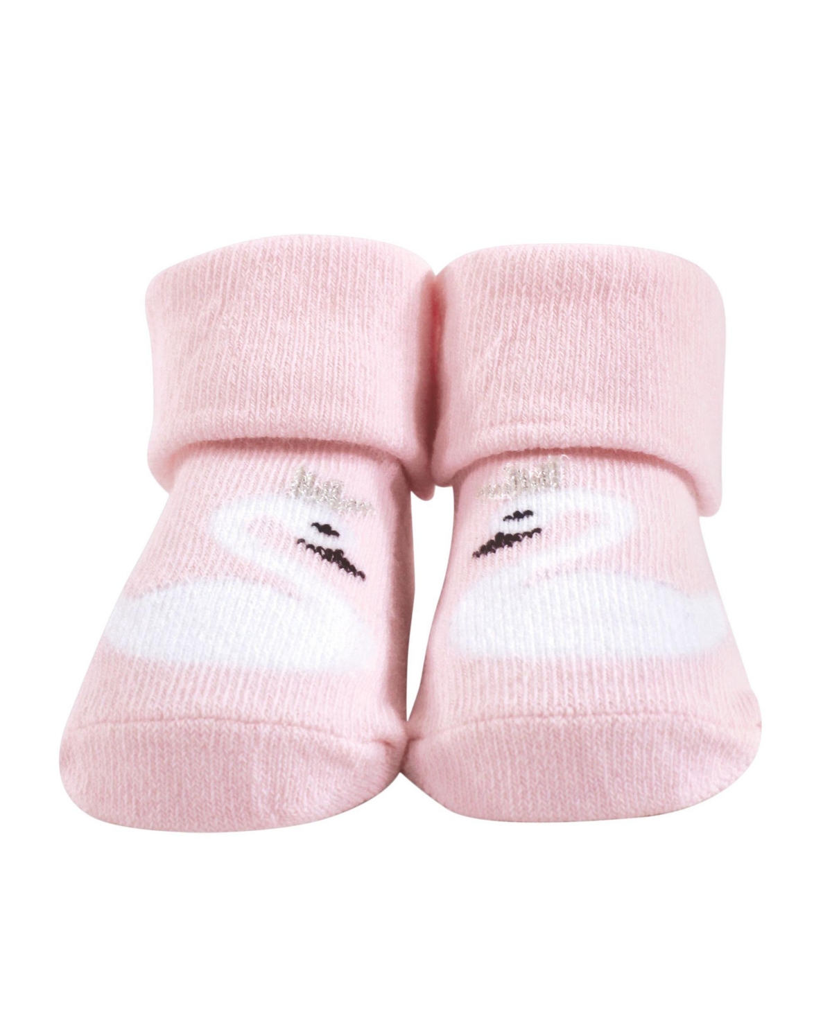 Hudson Baby Baby Girl Headband and Socks Set 6-Piece
