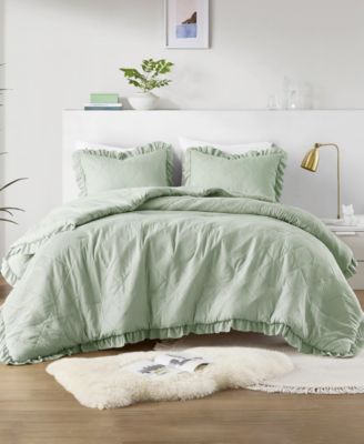 510 Design - Phoebe Diamond Quilted Ruffle Edge Comforter Sets