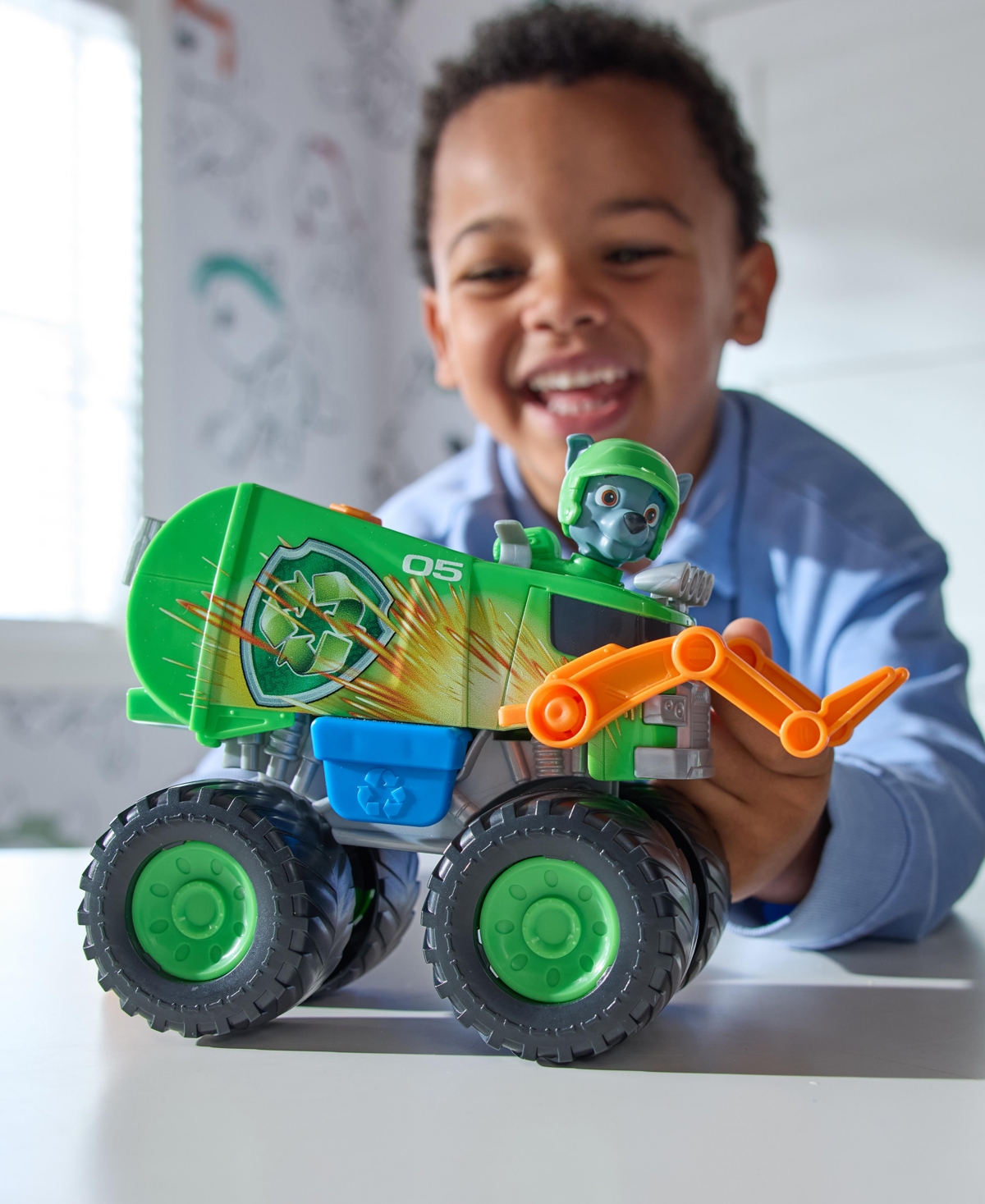 Paw Patrol Rescue Wheels Rocky's Toy Truck In Multi Color