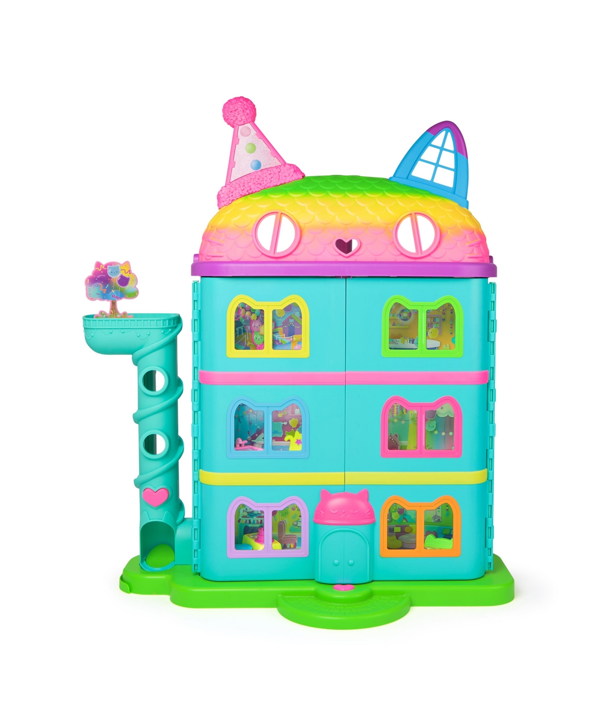 GABBY'S DOLLHOUSE 15 PIECE RAINBOW CELEBRATION DOLLHOUSE 